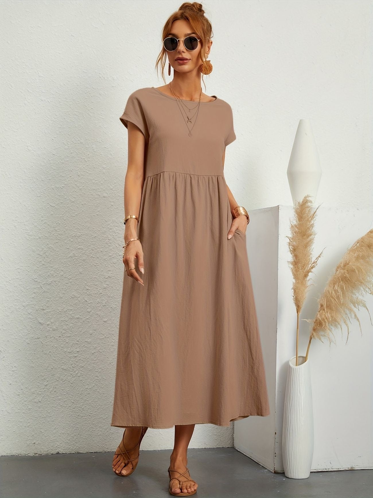 Wietske | Mujer Vestido Primaveral Favorecedor Atemporal