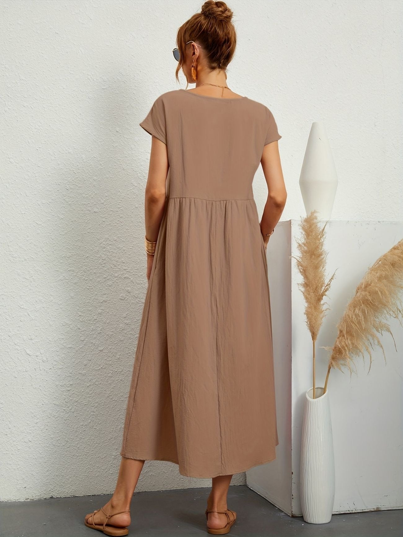 Wietske | Mujer Vestido Primaveral Favorecedor Atemporal