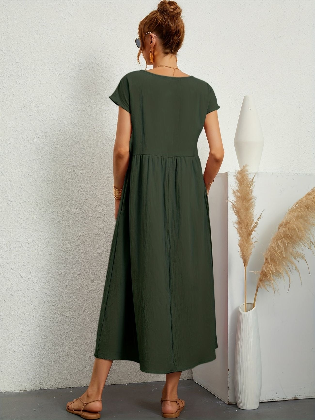 Wietske | Mujer Vestido Primaveral Favorecedor Atemporal