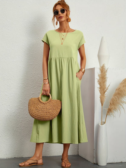 Wietske | Mujer Vestido Primaveral Favorecedor Atemporal