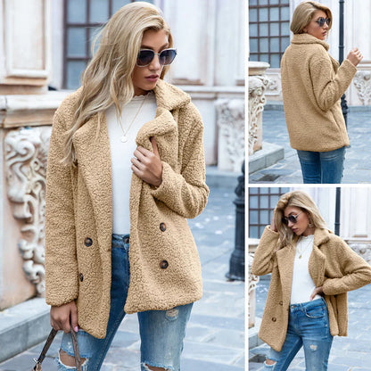 Noah | Mujer Chaqueta Teddy de Borreguito Cálida