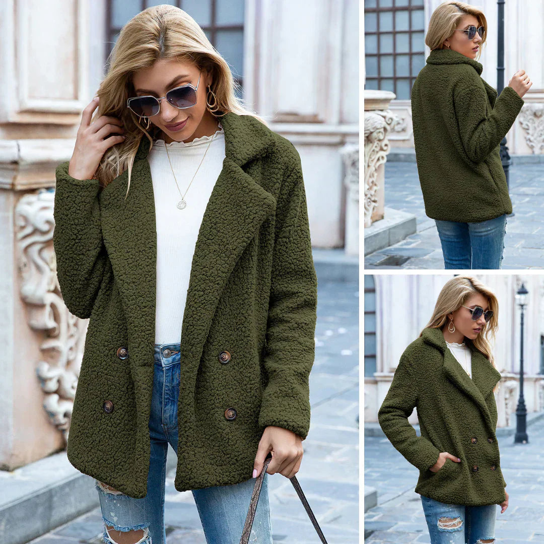 Noah | Mujer Chaqueta Teddy de Borreguito Cálida
