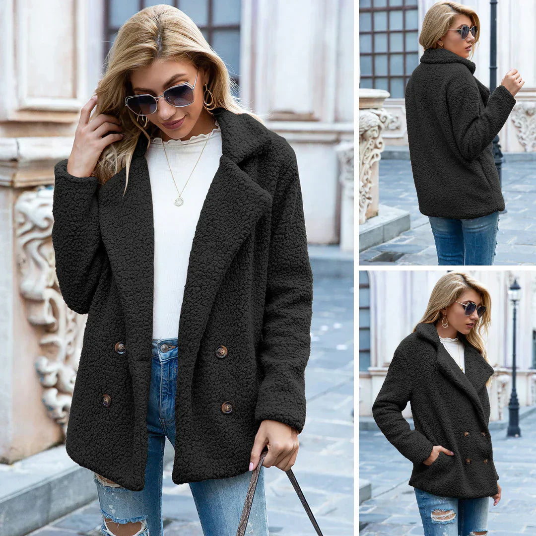 Noah | Mujer Chaqueta Teddy de Borreguito Cálida