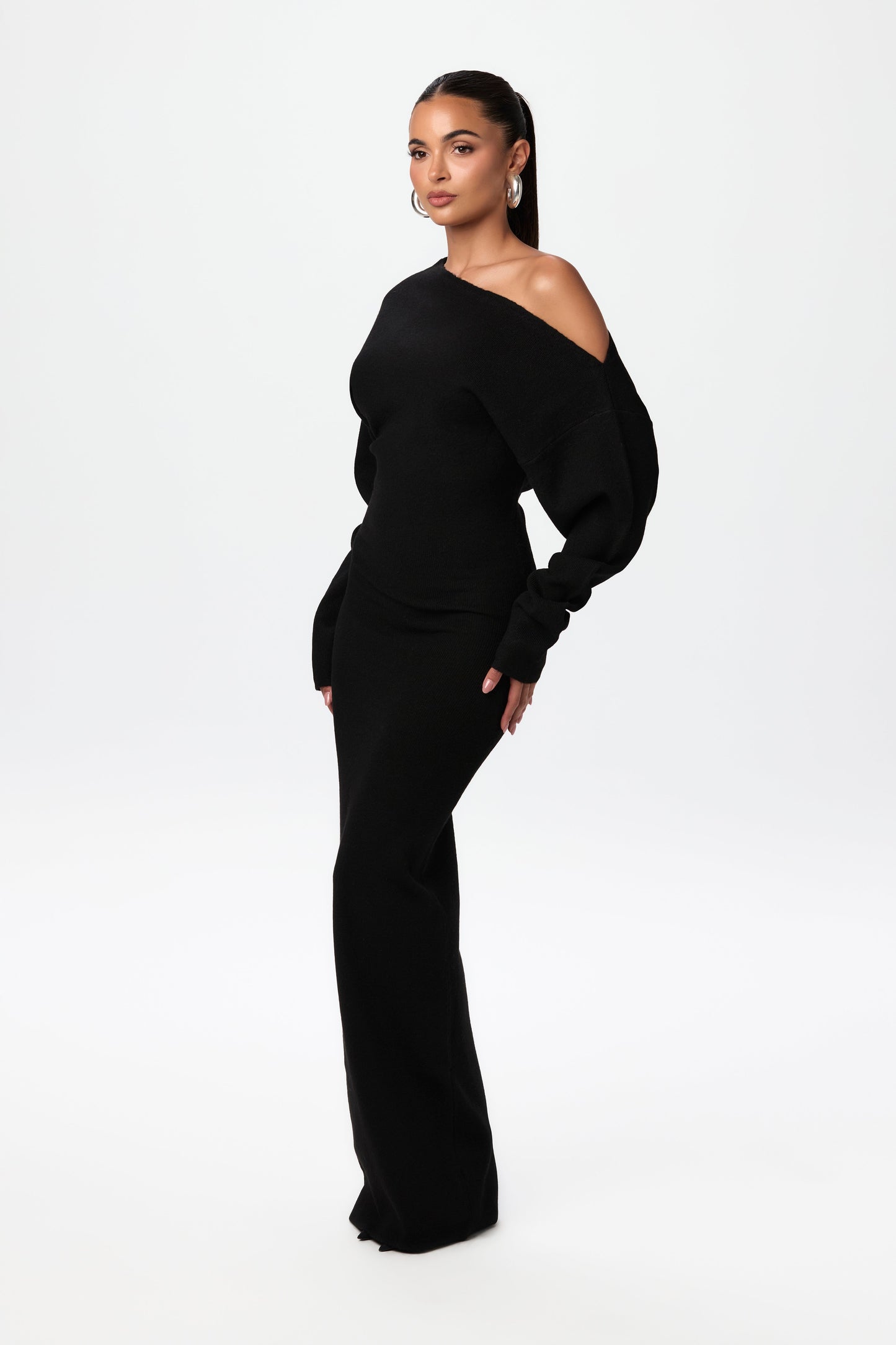 Bente | Mujer Vestido de Punto Sin Tirantes Ceñido