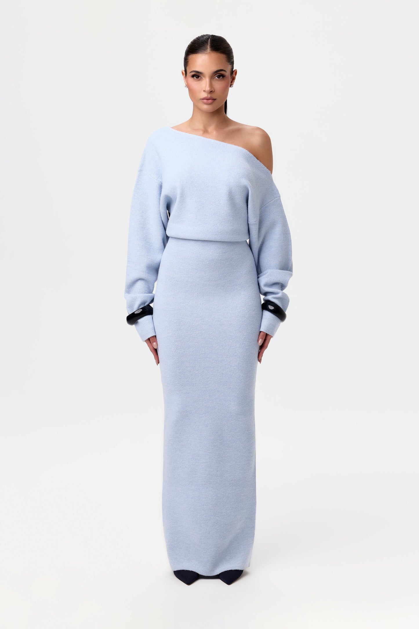 Bente | Mujer Vestido de Punto Sin Tirantes Ceñido