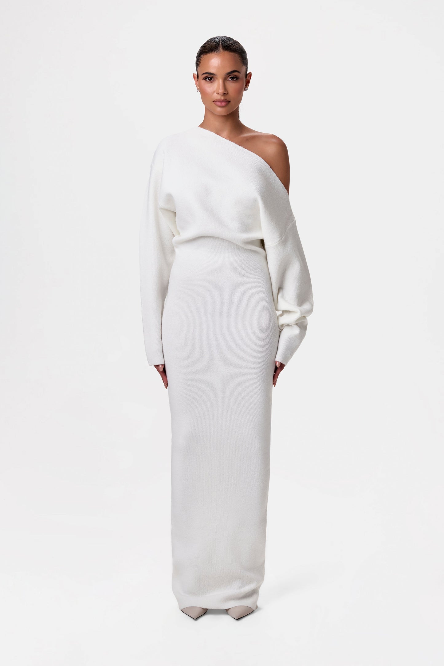 Bente | Mujer Vestido de Punto Sin Tirantes Ceñido
