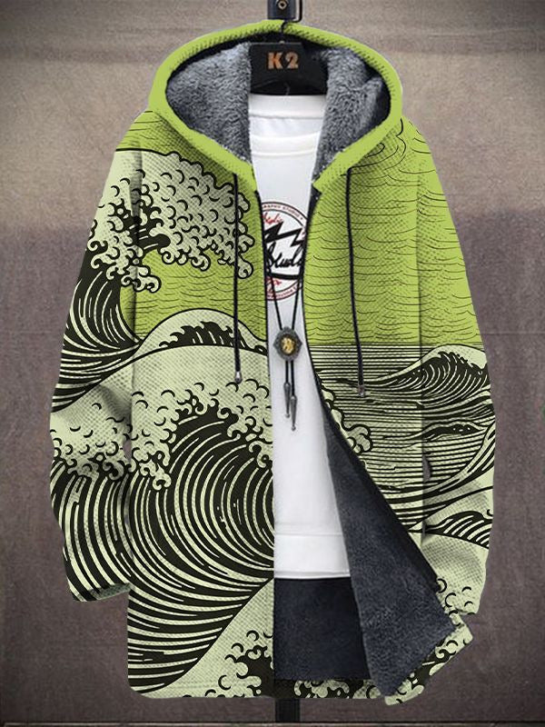 Nalha | Hombre Chaleco de Punto con Estampado Artístico