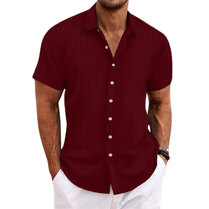 Alfred | Hombre Camisa de Manga Corta con Botones