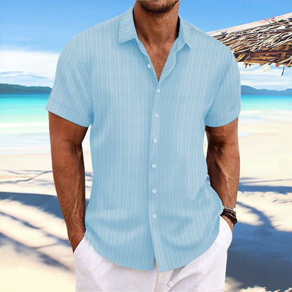 Alfred | Hombre Camisa de Manga Corta con Botones
