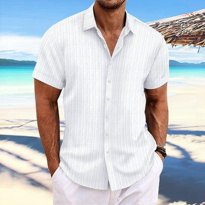 Alfred | Hombre Camisa de Manga Corta con Botones
