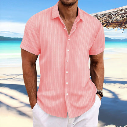 Alfred | Hombre Camisa de Manga Corta con Botones