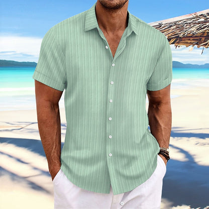 Alfred | Hombre Camisa de Manga Corta con Botones