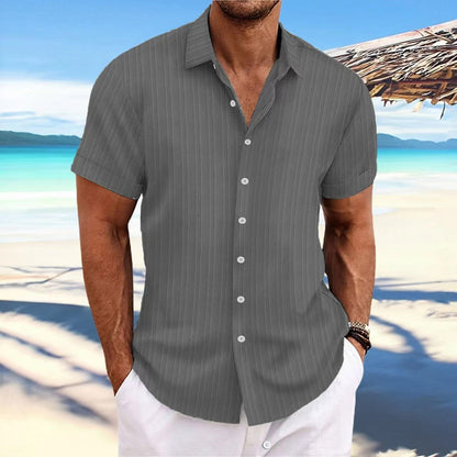 Alfred | Hombre Camisa de Manga Corta con Botones