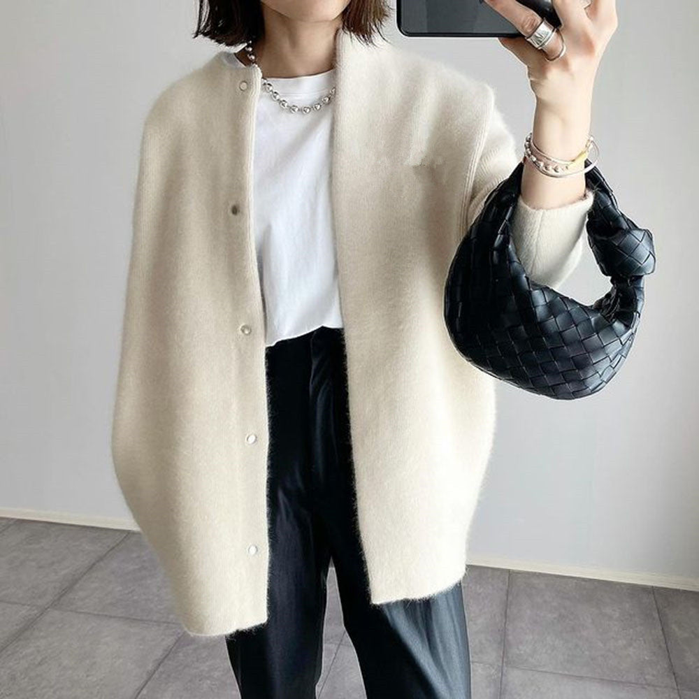 Chloé | Mujer Cárdigan de Punto Elegante Atemporal