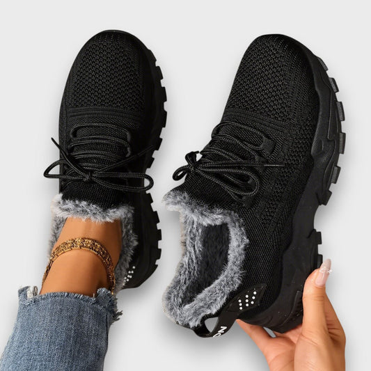 Jorivienne | Mujer Zapatillas de Invierno Forradas con Cordones