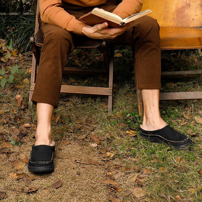 Jansen | Hombre Pantuflas Forradas con Suela Antideslizante