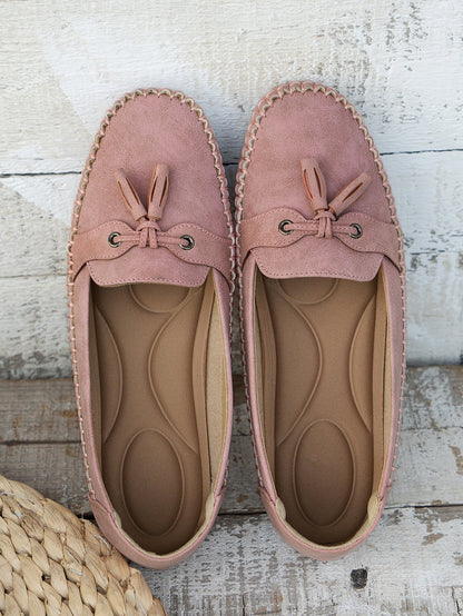 Mariska | Mujer Zapatos Vintage con Detalle de Lazo y Plantilla Acolchada
