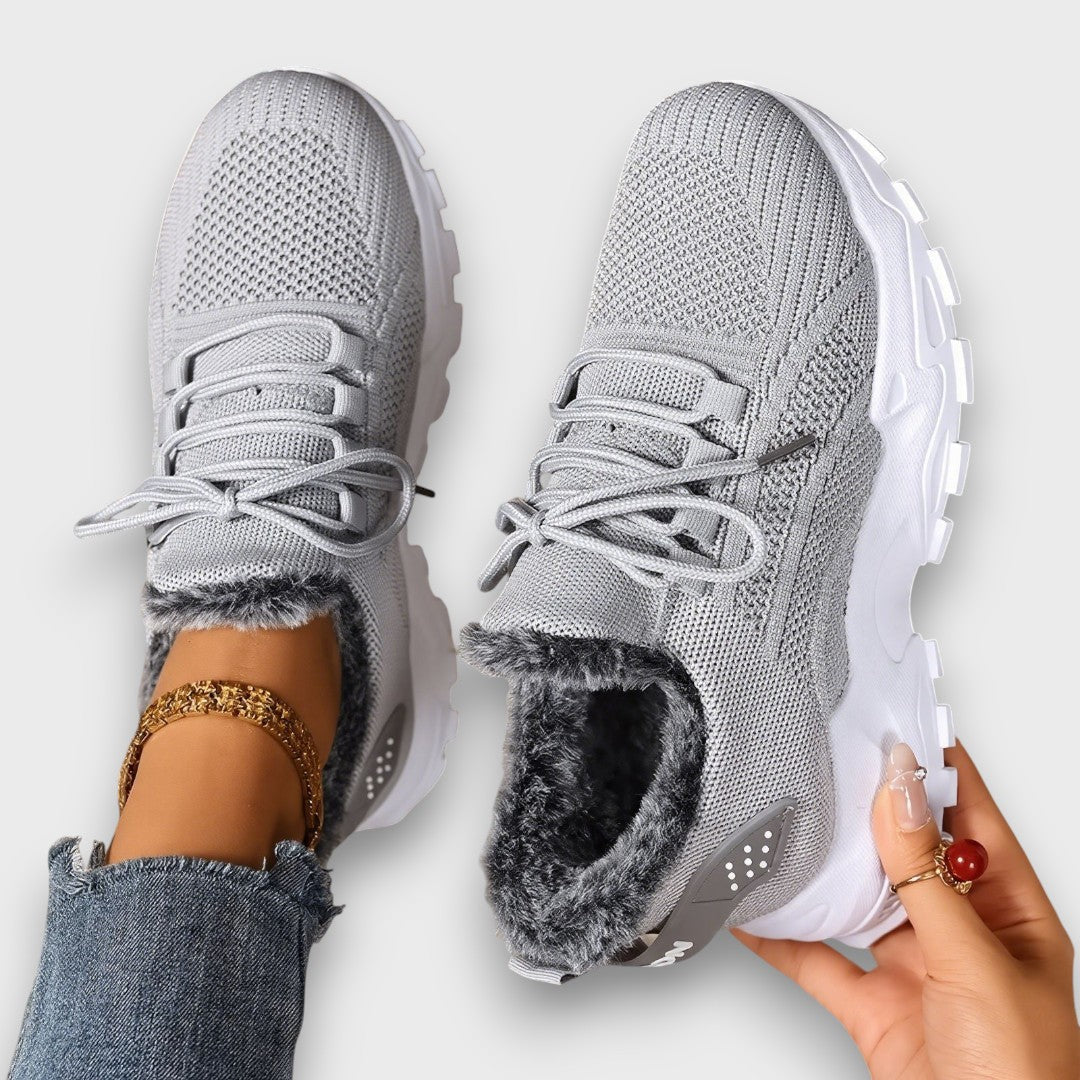 Jorivienne | Mujer Zapatillas de Invierno Forradas con Cordones