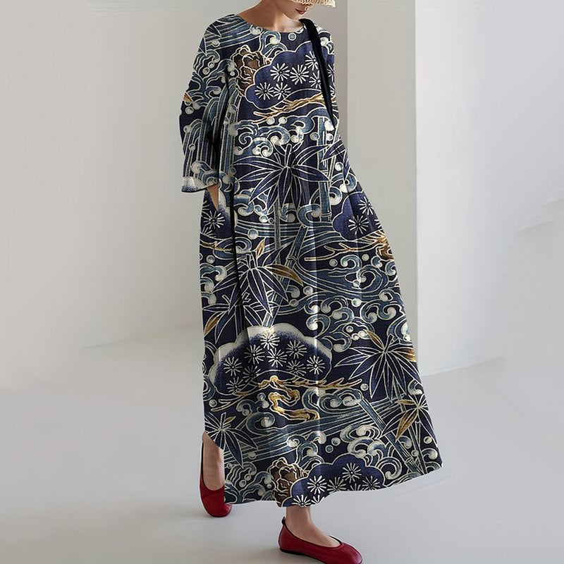 Delilah | Mujer Maxi Vestido Floral Fluido