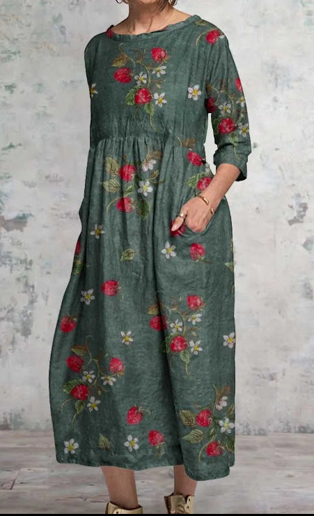 Delilah | Mujer Maxi Vestido Floral Fluido
