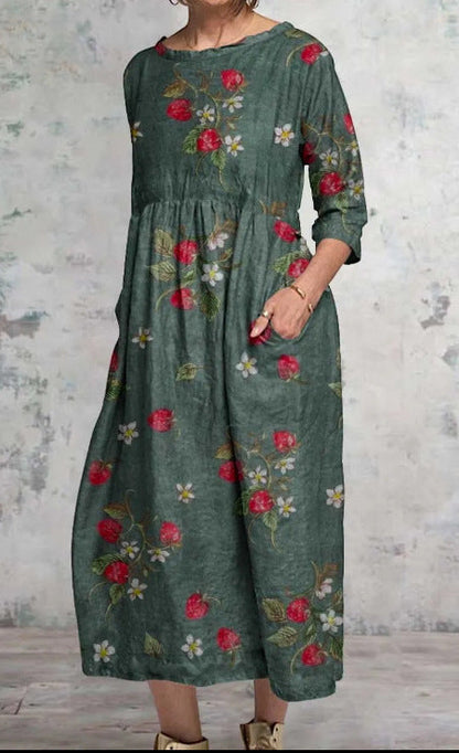 Delilah | Mujer Maxi Vestido Floral Fluido