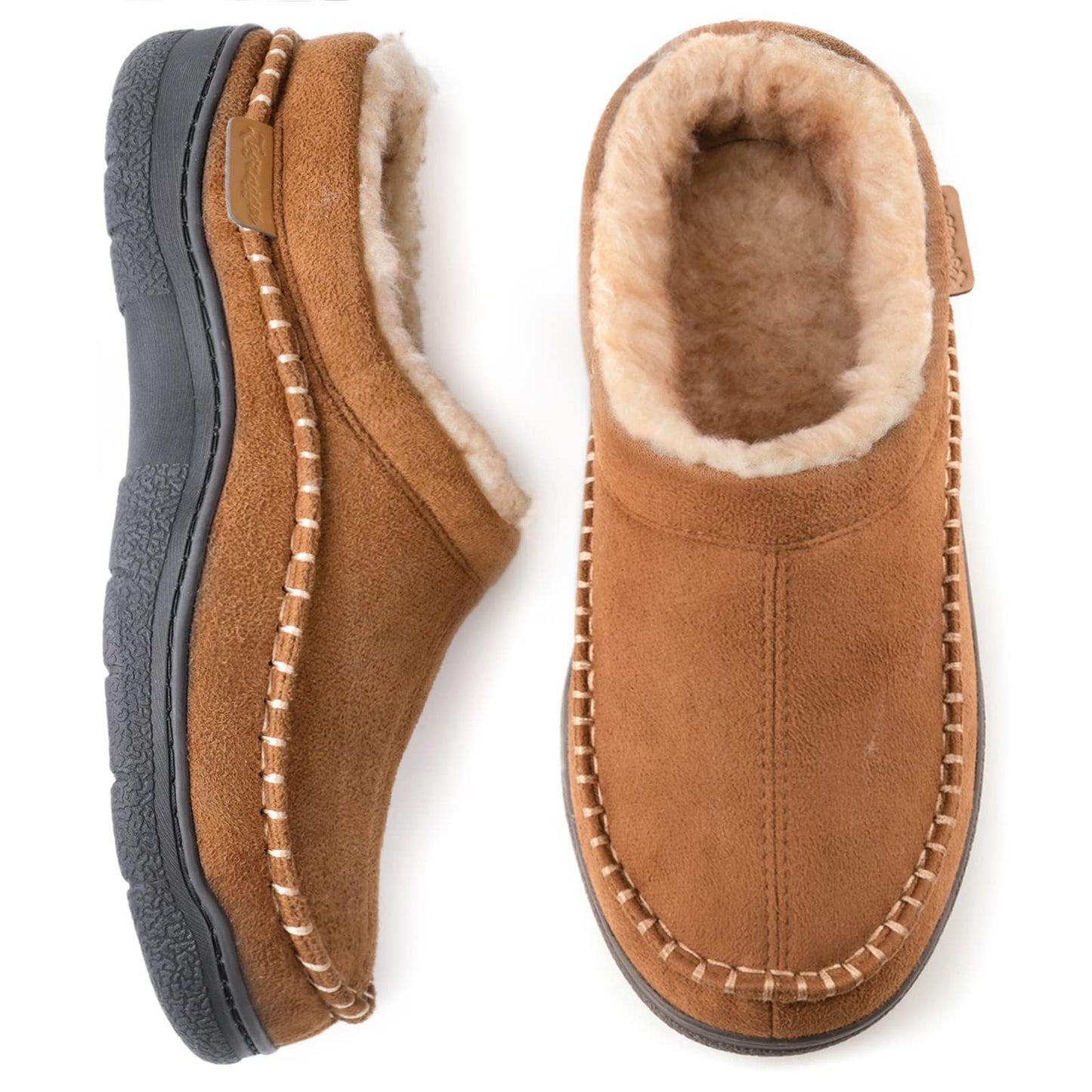 Jansen | Hombre Pantuflas Forradas con Suela Antideslizante