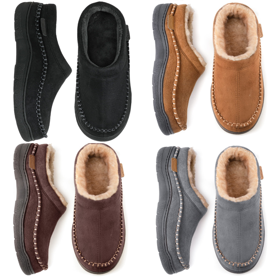 Jansen | Hombre Pantuflas Forradas con Suela Antideslizante