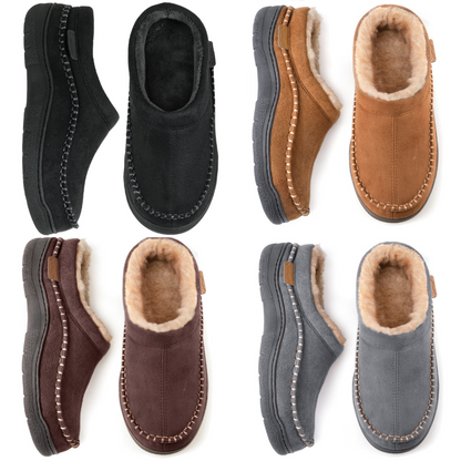 Jansen | Hombre Pantuflas Forradas con Suela Antideslizante