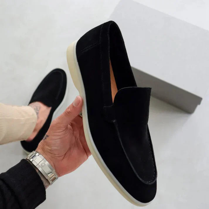 Dilia | Hombre Mocasines de Ante con Plantilla Acolchada
