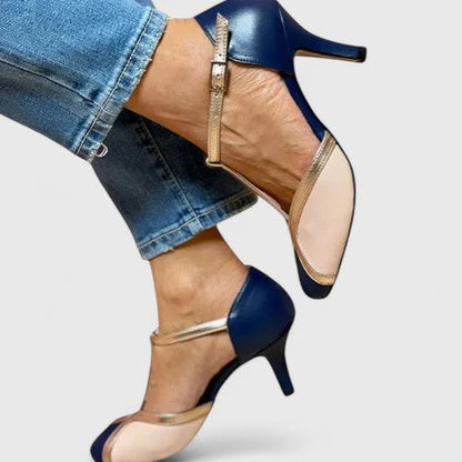 Katy | Mujer Zapatos de Tacón de Aguja con Tira en T