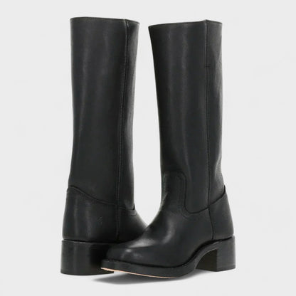 Rowan | Mujer Botines Altos de Estilo Ecuestre con Tacón Bloque