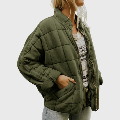 Pia | Mujer Chaleco Acolchado con Cremallera para Capas