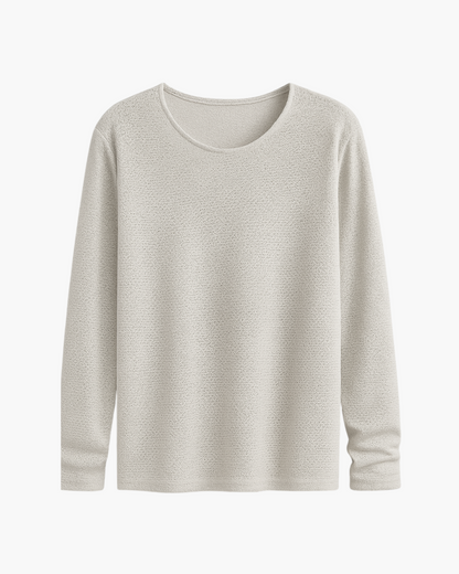 Dani | Mujer Camisa de Punto Fina con Efecto Transparente