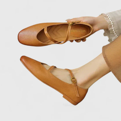 Katherine | Mujer Bailarinas Estilo Ballet con Cintas Ajustables