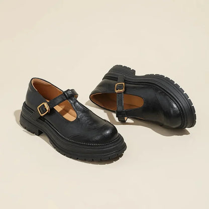 Mujer Zapatos Mary Jane con Correa y Hebilla