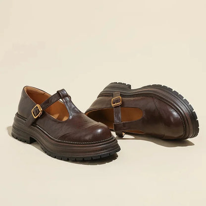 Mujer Zapatos Mary Jane con Correa y Hebilla
