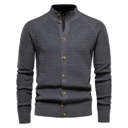 Koelman | Hombre Cárdigan de Algodón Slim con Escote en V