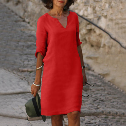 Charm | Mujer Vestido con Escote en V y Cobertura de Abdomen