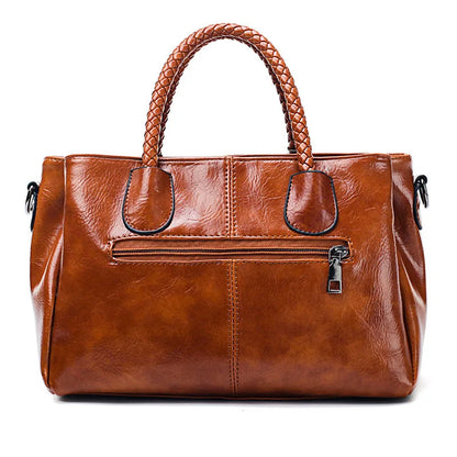 Nanna | Mujer Bolso con Asa Trenzada y Correa de Hombro Extraíble