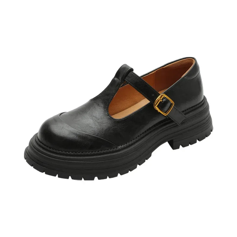 Mujer Zapatos Mary Jane con Correa y Hebilla