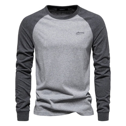 Koelman | Hombre Camiseta de Manga Larga con Mangas Raglán