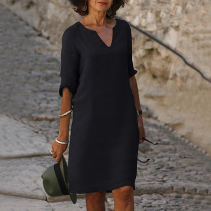 Charm | Mujer Vestido con Escote en V y Cobertura de Abdomen