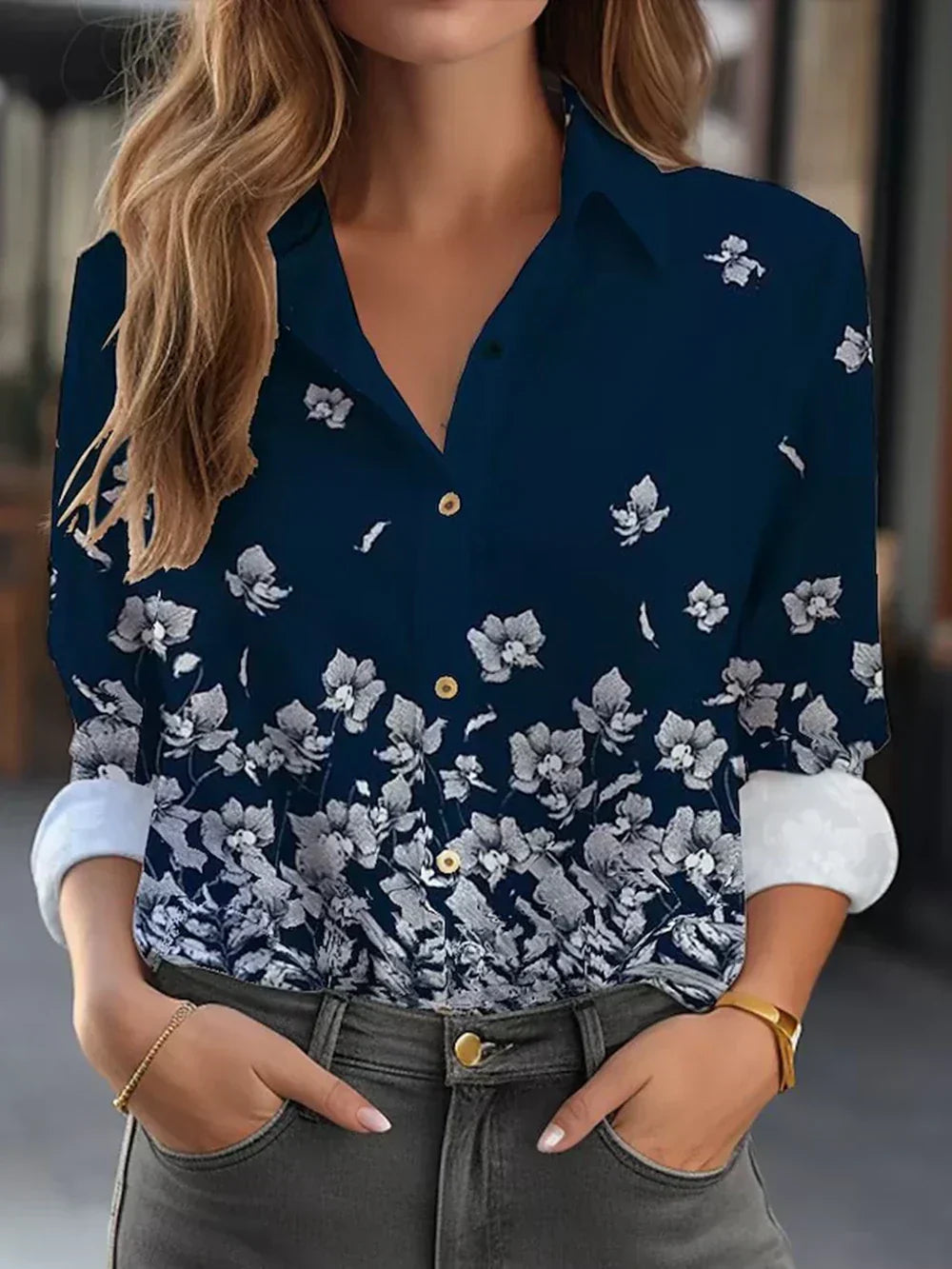 Azul marino/Blanco / 5XL