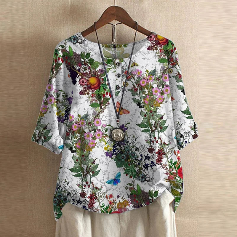 Flores blancas / 3XL