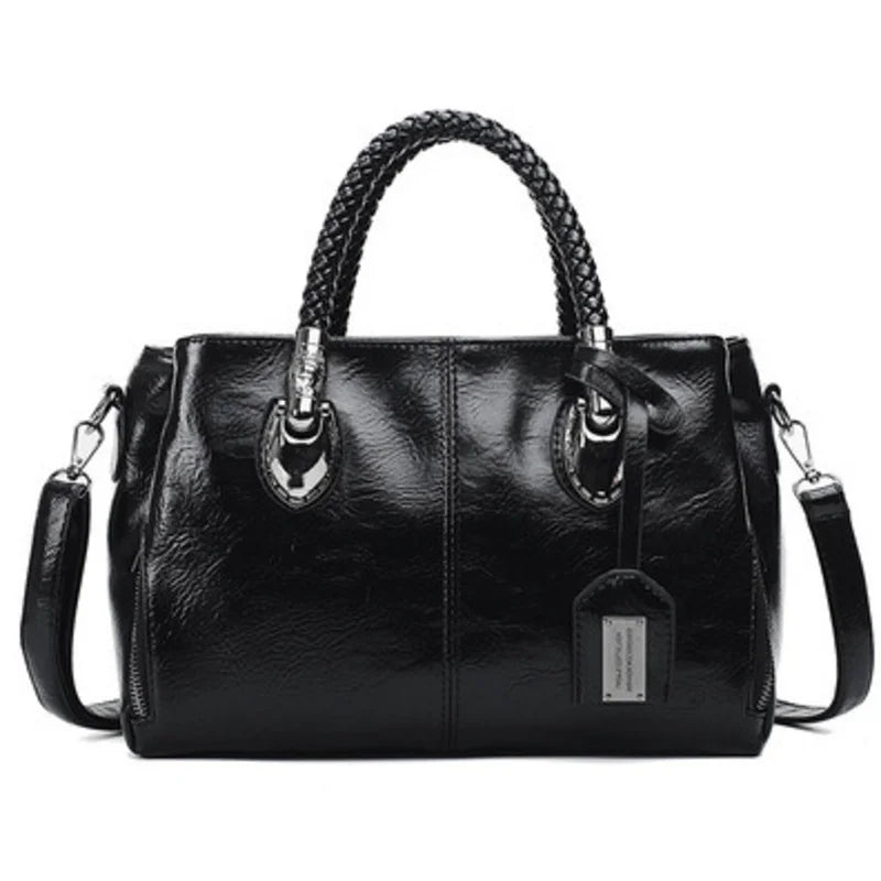 Nanna | Mujer Bolso con Asa Trenzada y Correa de Hombro Extraíble