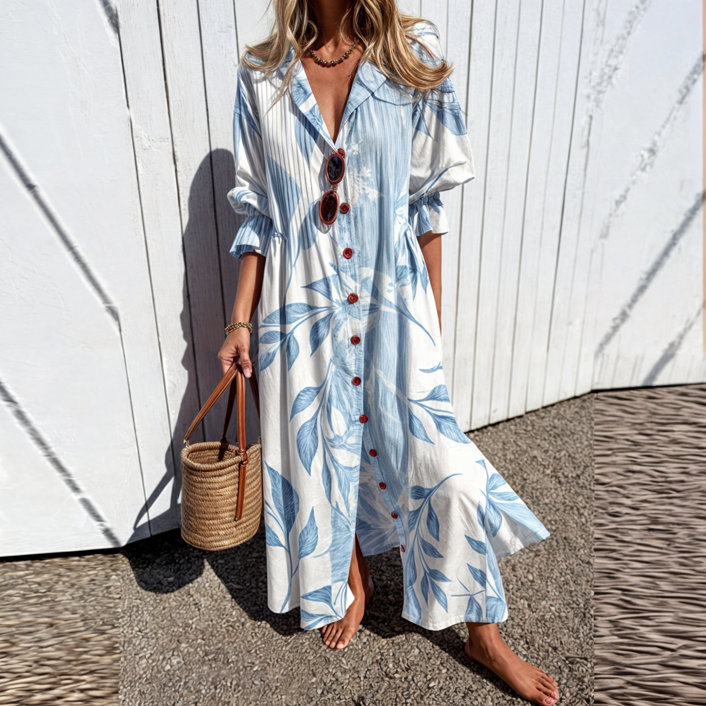 Lidian | Mujer Vestido Boho Fluido con Encaje y Volantes