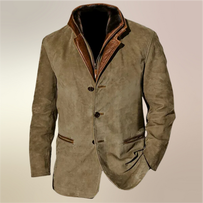 Dries | Hombre Chaqueta Entallada con Cuello Alto