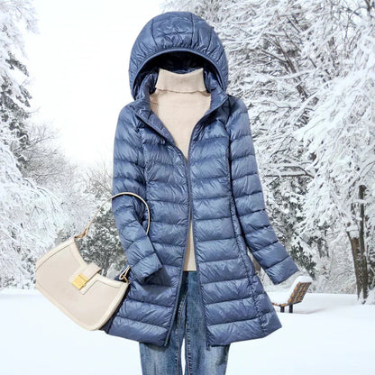 Peri | Mujer Chaqueta Puffer Acolchada Ajustada con Capucha
