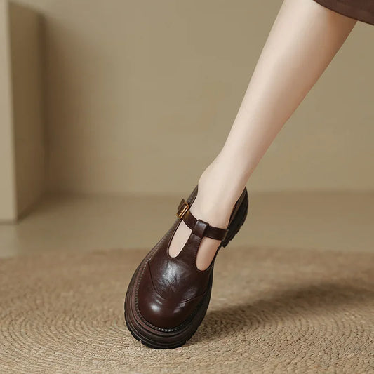 Mujer Zapatos Mary Jane con Correa y Hebilla