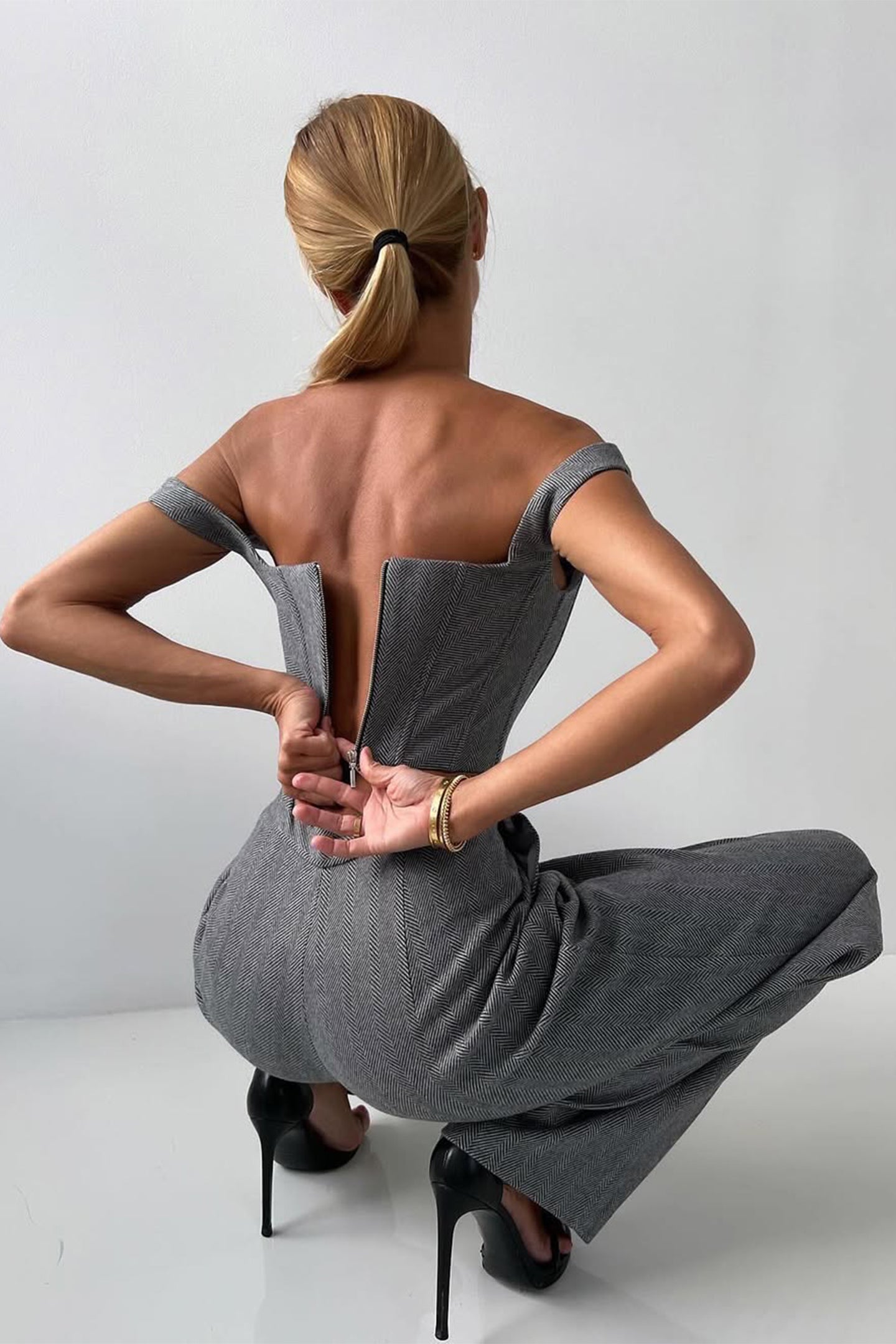 Roos | Mujer Conjunto de Tres Piezas con Blazer Estructurado